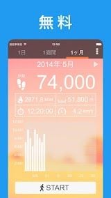 歩数計 - ウォーキングアプリ。万歩計の代わりに使える。 スクリーンショット