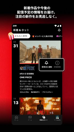 Netflix スクリーンショット