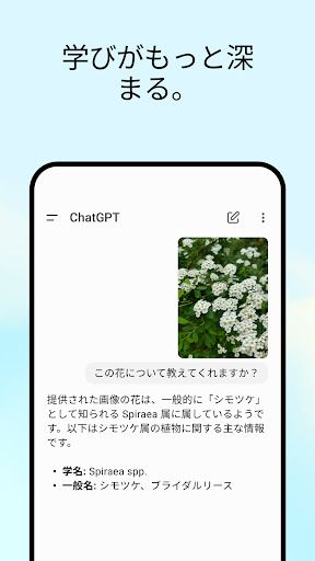 ChatGPT スクリーンショット